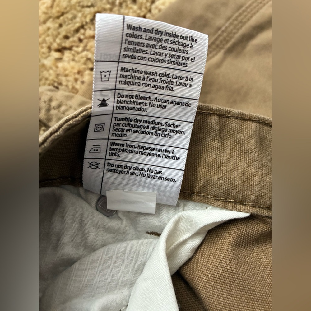 Carhartt Org. Fit Work Pants, Sz. 8, 5 Pocket Style/Side Pockets/Hammer Loop - Picture 6 of 11